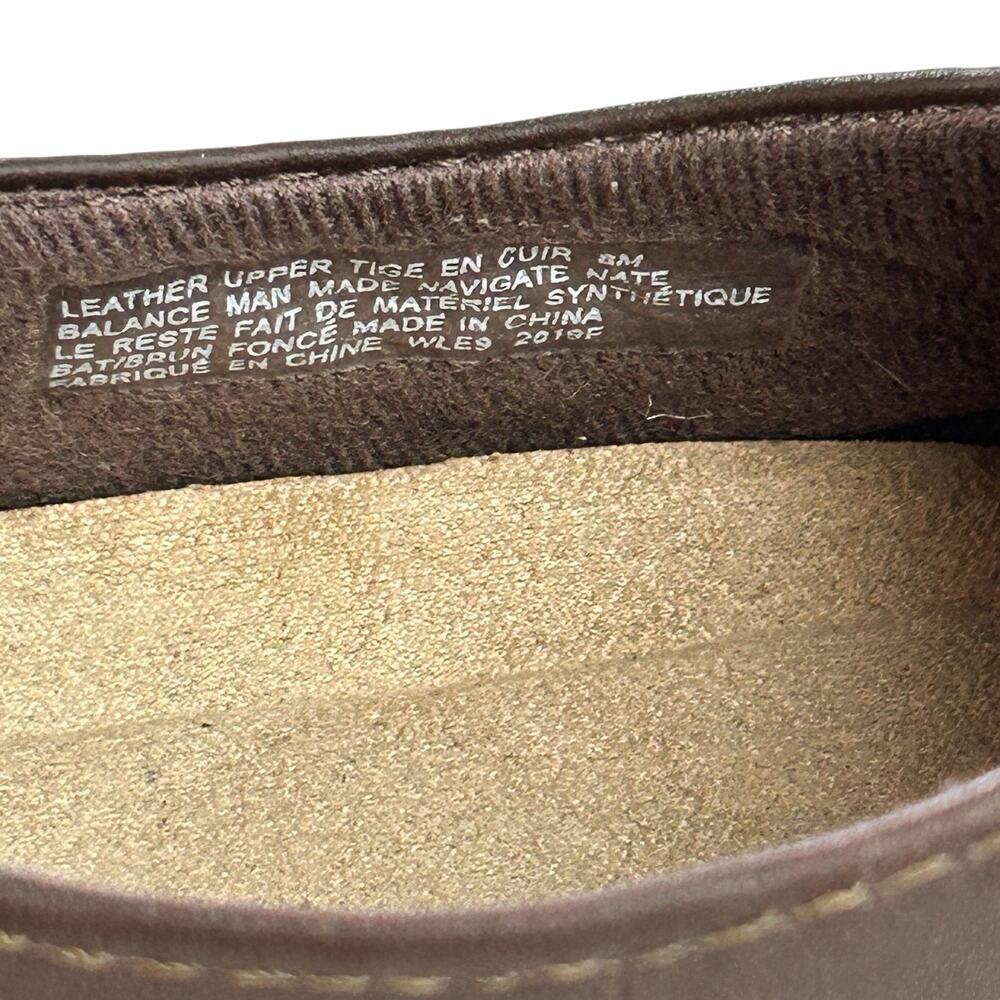 Earth Origins Shoes Women Size 8 Brown Navigate Nate Leather Workwear Slip On - Picture 10 of 12